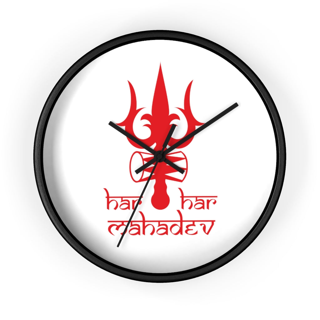 HAR HAR MAHADEV WALL CLOCK