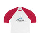 Everest: Unisex 3/4 Sleeve Baseball T-Shirt
