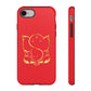 Red Tough Ganesh Phone Case