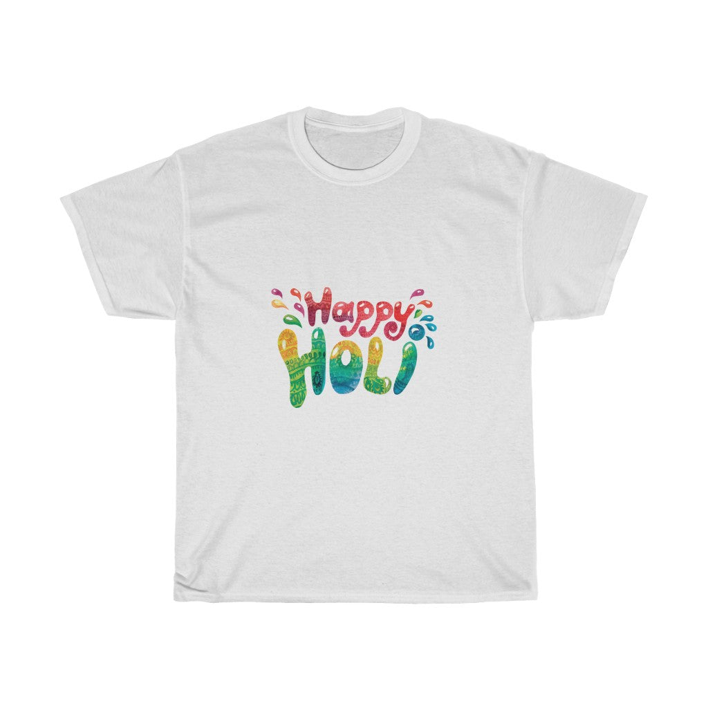 Happy Holi Unisex Cotton Tee