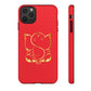 Red Tough Ganesh Phone Case