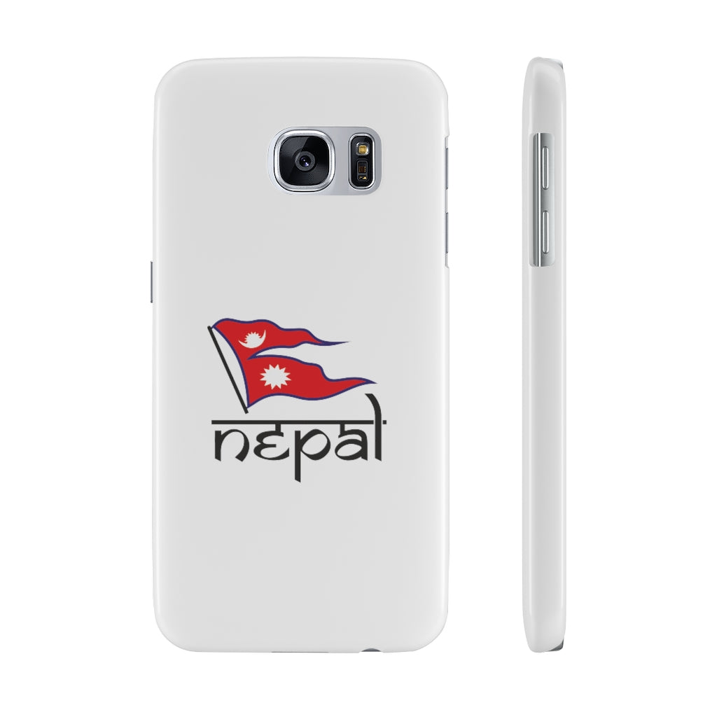 Flag of Nepal printed Super Slim Phone Case