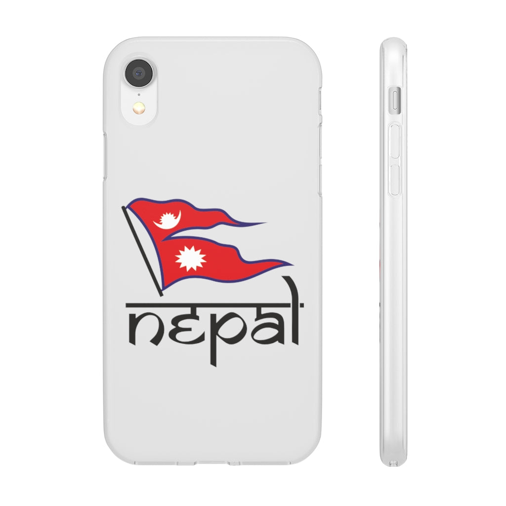 Flexi Phone Case with Nepali Flag