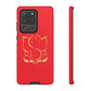 Red Tough Ganesh Phone Case