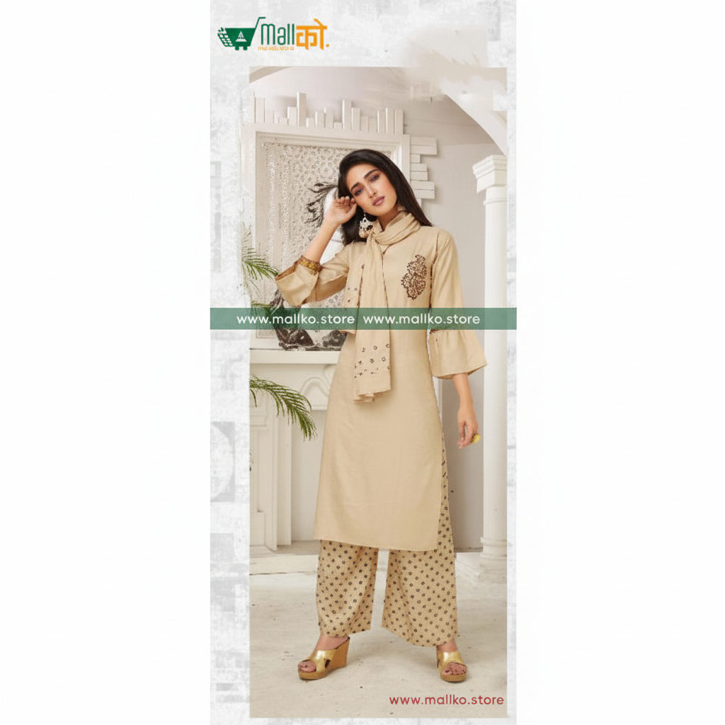 Designer Bollywood Kurti & Palazzo Set