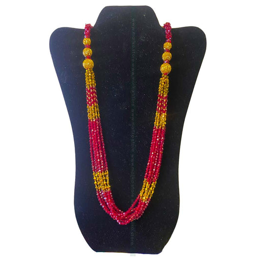 Crysteal Necklace Red