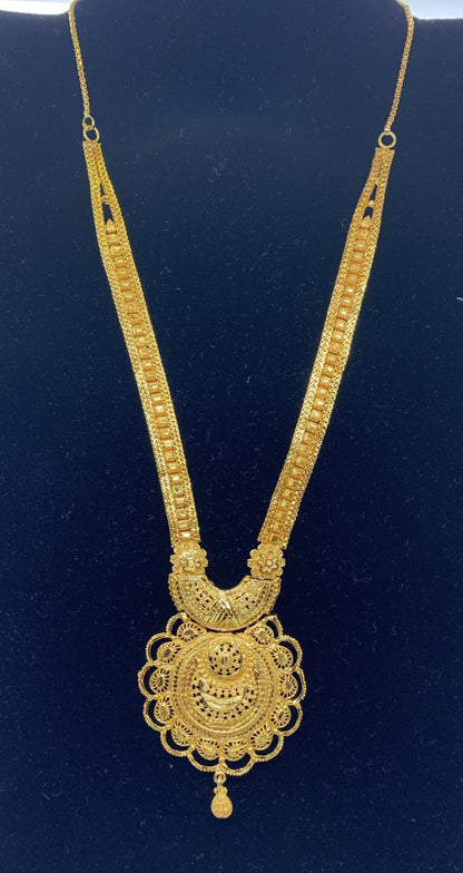 Designer gold jewelry for women party wear