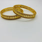 Gold finish bangles for party wear online