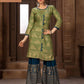 Straight-Cut Kurti with Sharara Pants