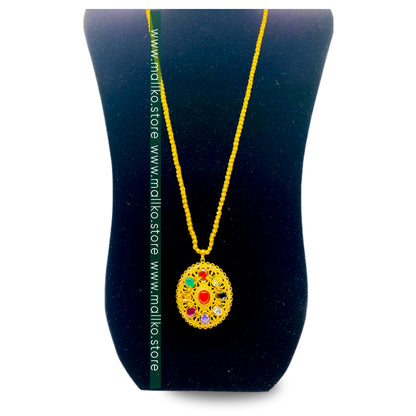 Gold finish jewelry set stylish accessory