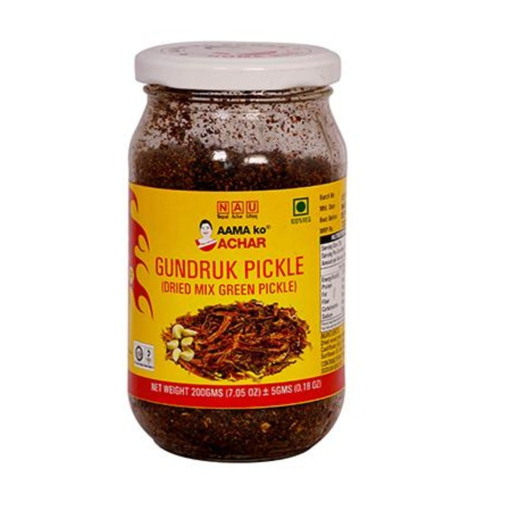 Gundruk Bhatmas Pickle (Aama ko Achar)