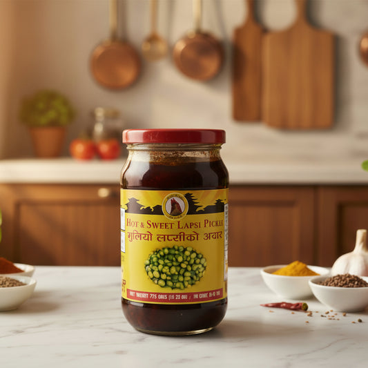 Hot and Sweet Lapsi Pickle 