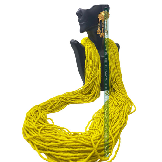 Traditional Nepali yellow potey necklace
