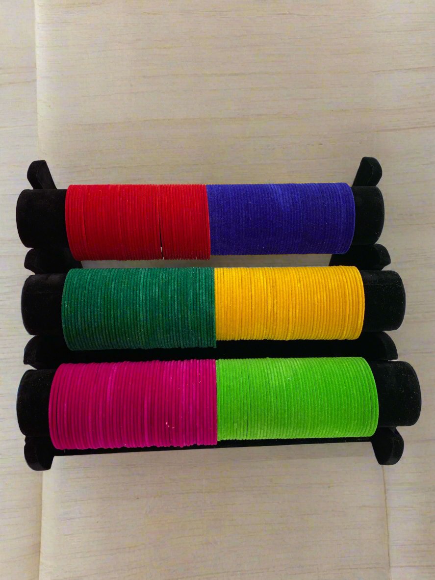 Soft Finish Velvet Bangles (1 Dozen)