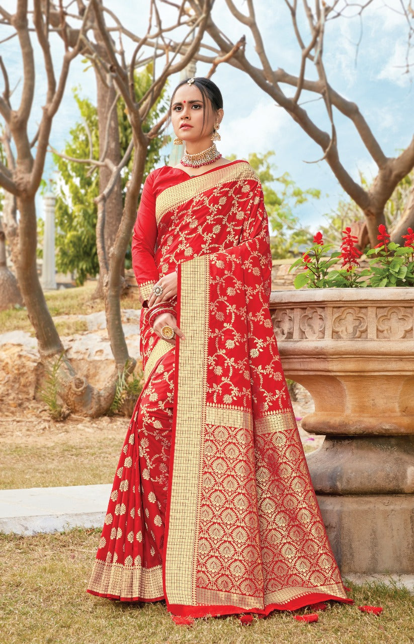 Banarasi festive saree with blouse piece