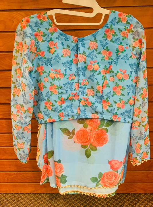 Pre-Stitched Saree with Falls and Pico