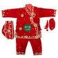 red Red Pasni Dress Set for Kids