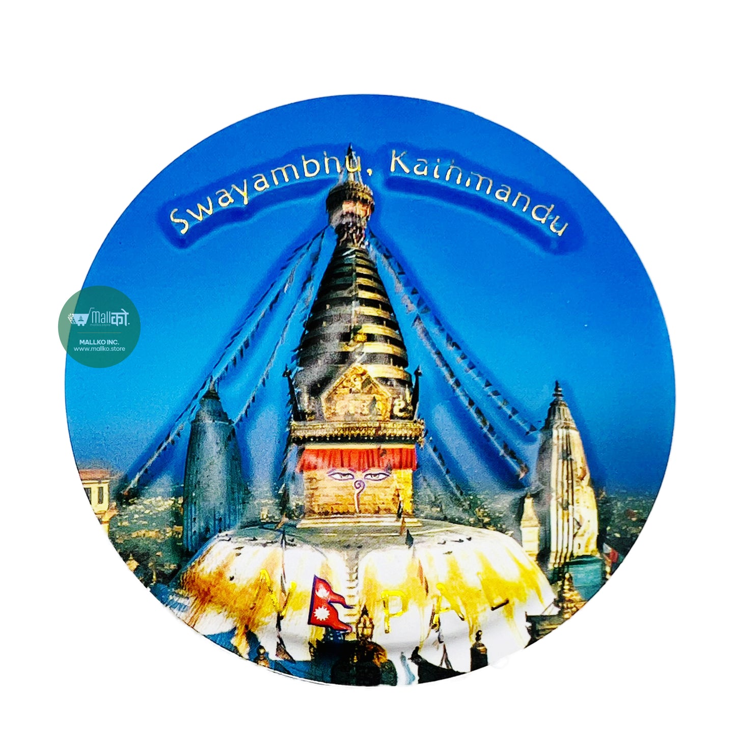 Fridge magnet - Swayambhu
