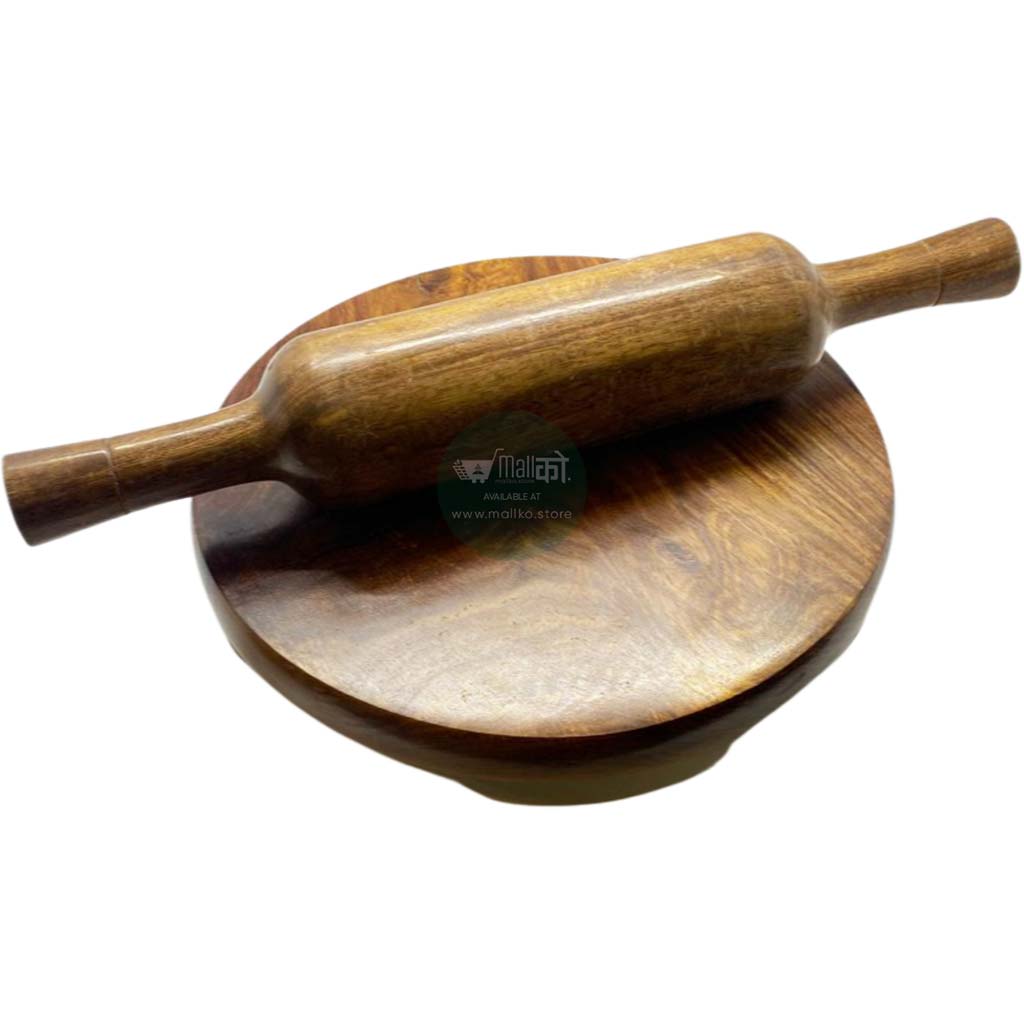 Velna Roti Maker Traditional Roti Maker Belna & Chauki Set - Nepal Kitchen Tool – Mall ko