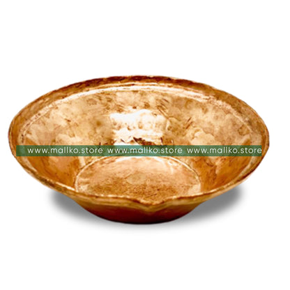 Traditional copper diyo for puja rituals