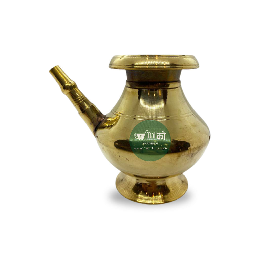 Nepali karuwa serving water pitcher plain finish