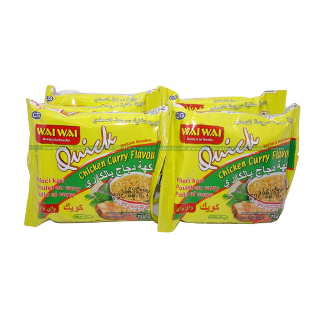 Wai Wai Quick Chicken Curry 6 Pack