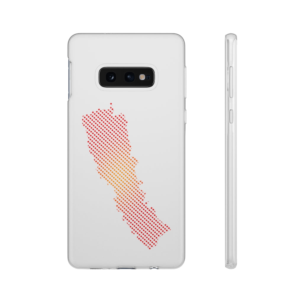 New Map of Nepal printed Flexi Phone Case