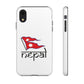 Nepali Flag printed Tough Premium Phone Case