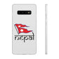 Flexi Phone Case with Nepali Flag