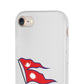Flexi Phone Case with Nepali Flag