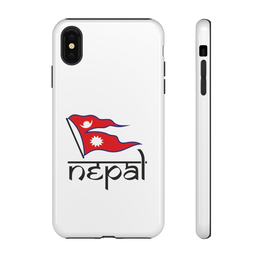 Nepali Flag printed Tough Premium Phone Case