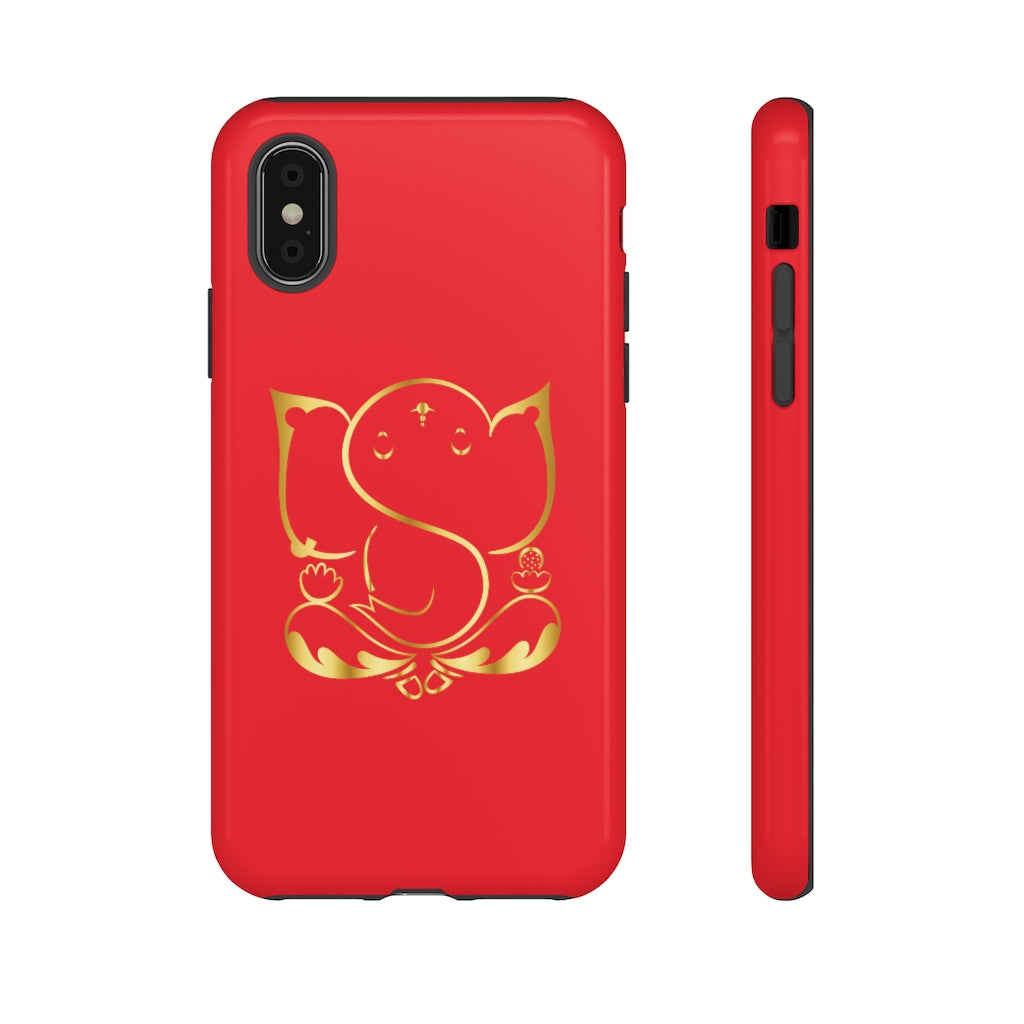 Red Tough Ganesh Phone Case