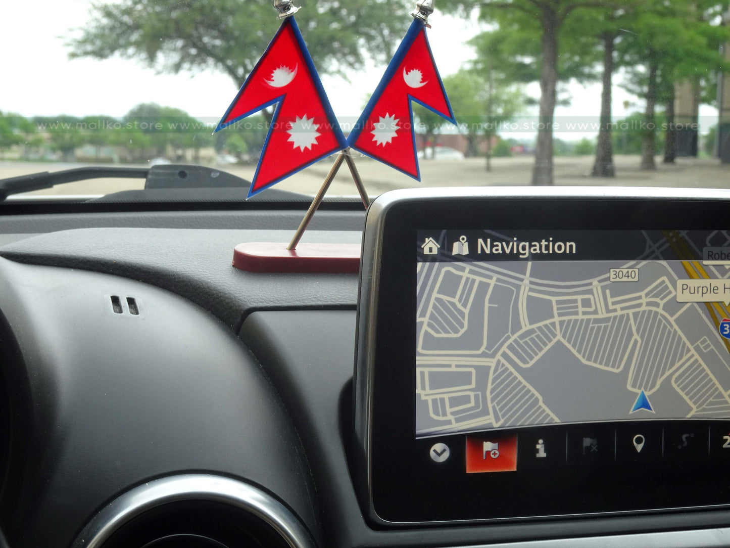 Flag of Nepal for Car Dashboard