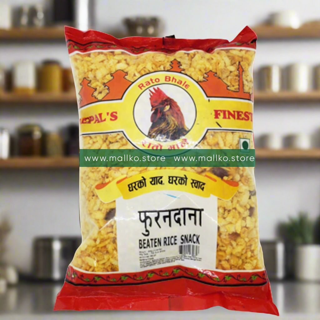 Rato Bhale Furandana Beaten Rice Snack